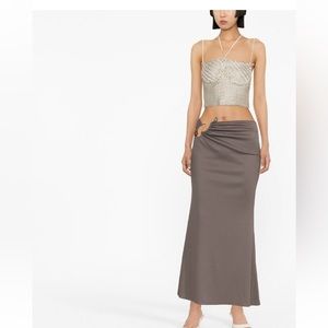 ISA Boulder heartweave halterneck top